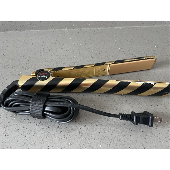CHI AIR 1" Gold Flat Iron CA2122 One Inch tested works - Picture 1 of 7